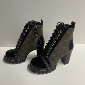 Louis Vuitton Star Trail Leather Ankle Boots Womens Size 38 US 8 (No Box)